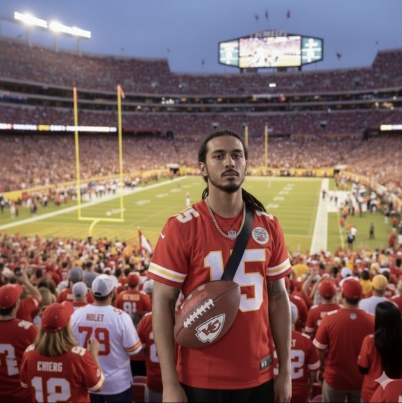 LIMITED EDITION HANDMADE KANSAS CITY CHIEFS Crossbody Football UNISEX Bags ๐๐ - Picture 1 of 16